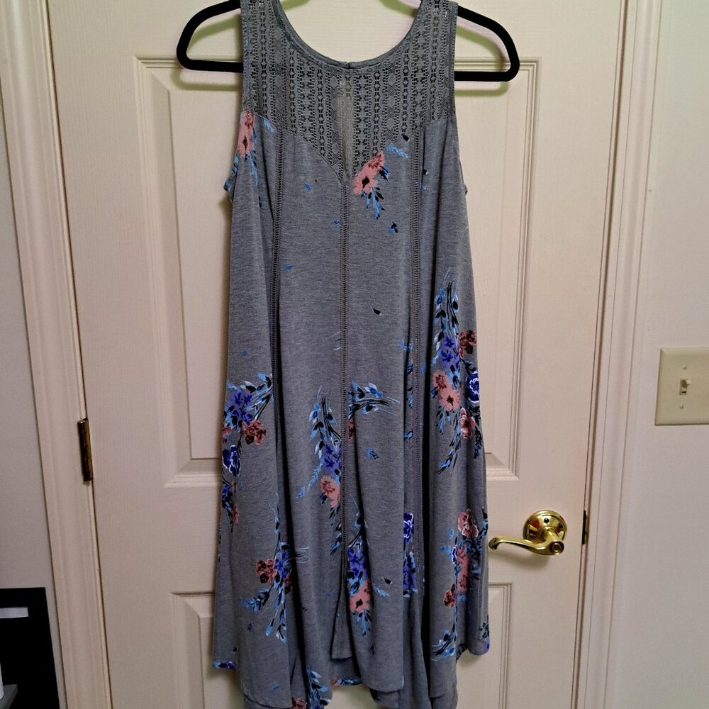 Torrid Grey Dress/Floral print